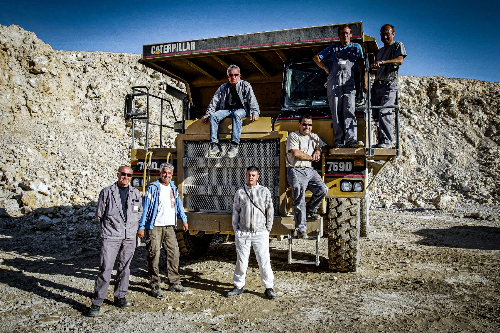 Entrée sortie de la cimenterie - Reportage industriel
