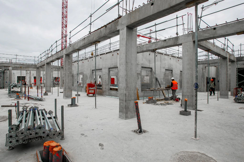 Construction site - concrete structure