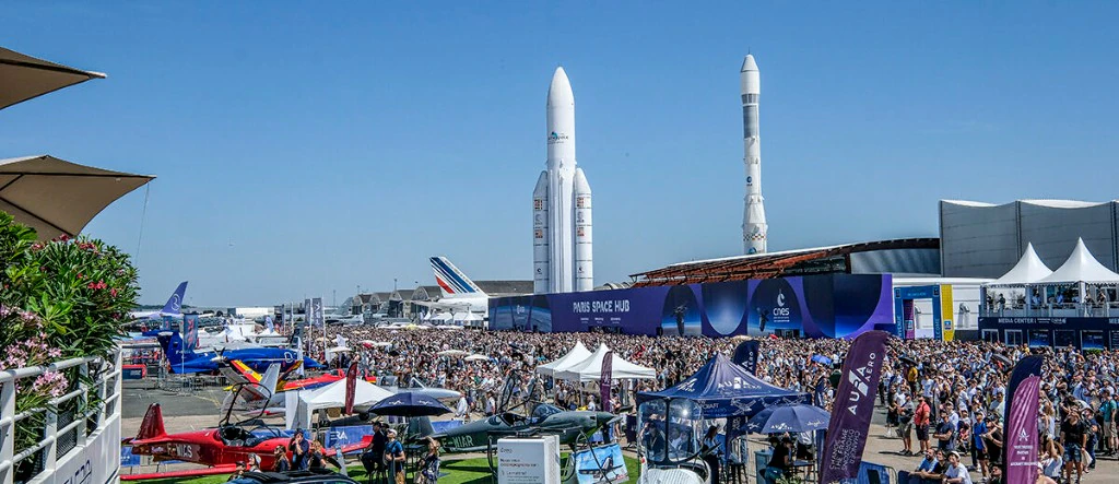 Paris Air Show 2025 - Paris Space Hub and Ariane rockets